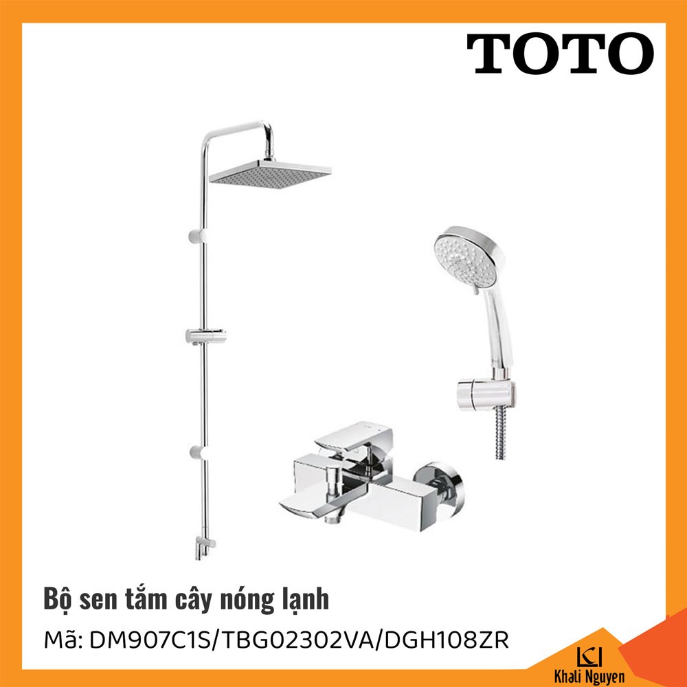 Bộ sen cây TOTO DM907C1S/TBG02302VA/DGH108ZR nóng lạnh | Bát sen 5 chế độ