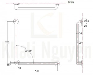 Bản Vẽ TOTO T113BL9/T110D3R(x3) 