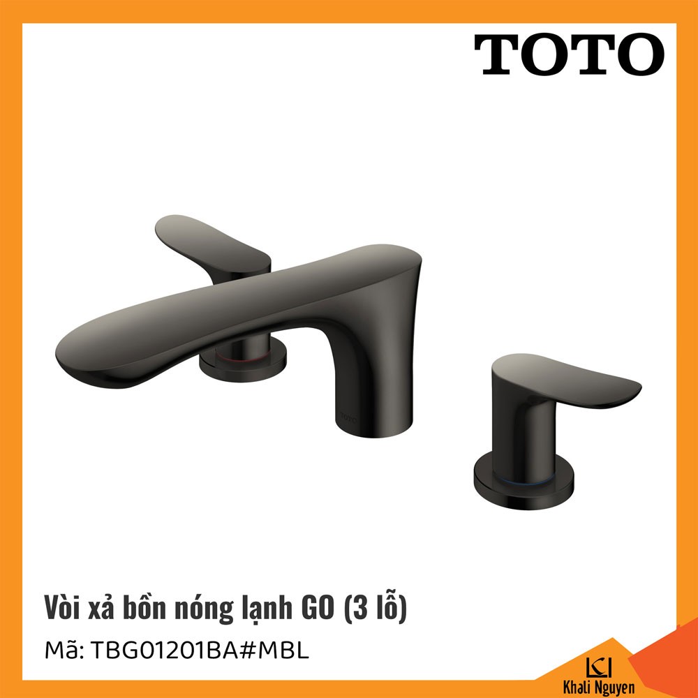 Vòi xả bồn tắm TOTO 3 lỗ TBG01201BA#MBL