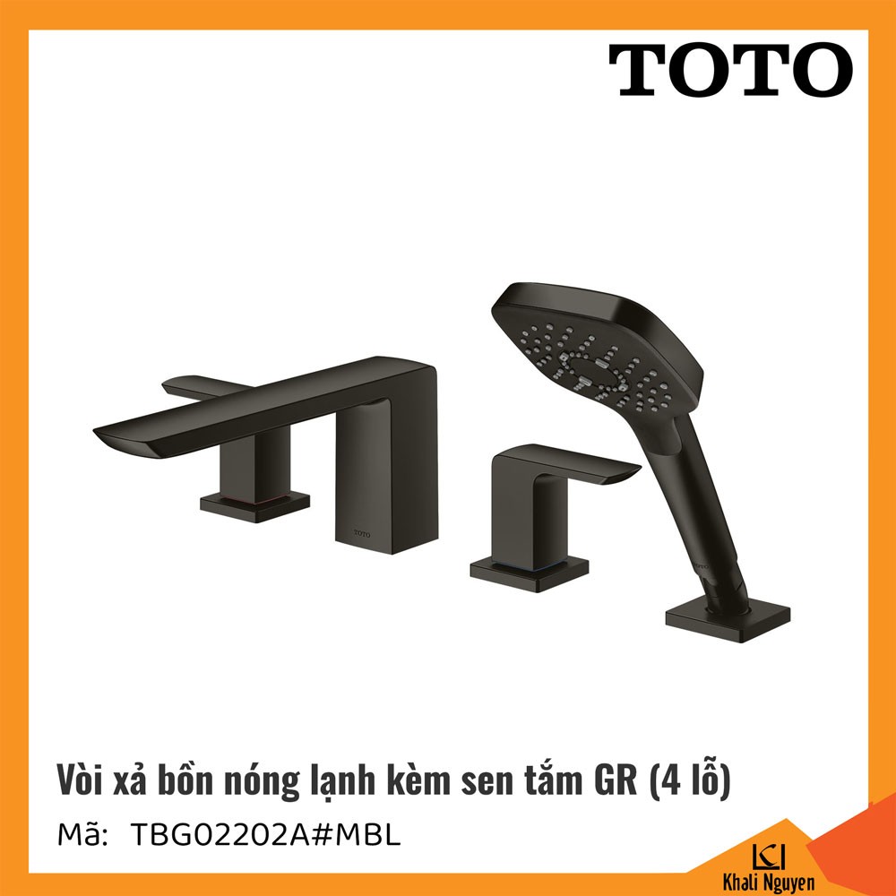 Vòi xả bồn tắm TOTO 4 lỗ TBG02202A#MBL