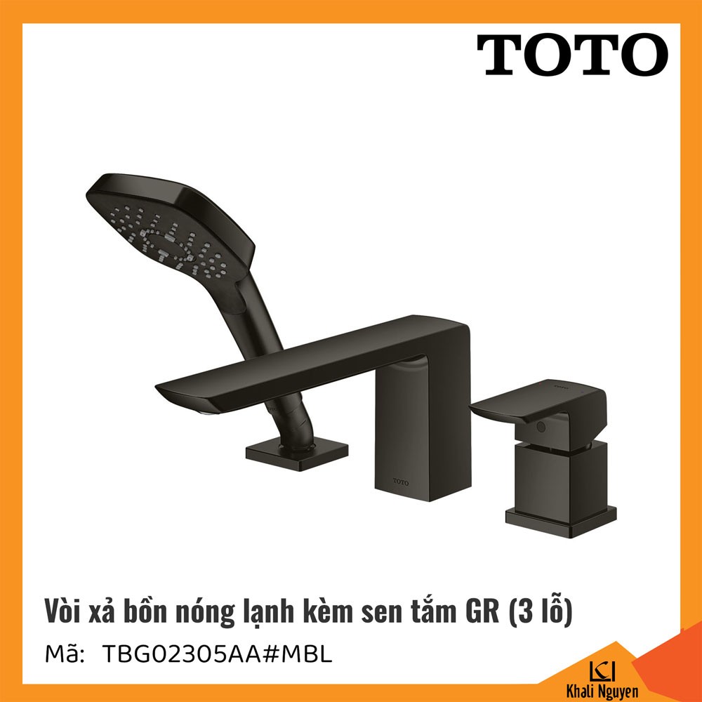 Vòi xả bồn tắm TOTO 3 lỗ TBG02305AA#MBL