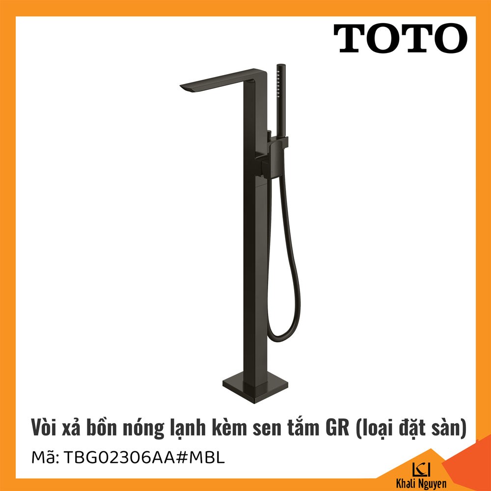 Vòi xả bồn tắm TOTO đặt sàn TBG02306AA#MBL