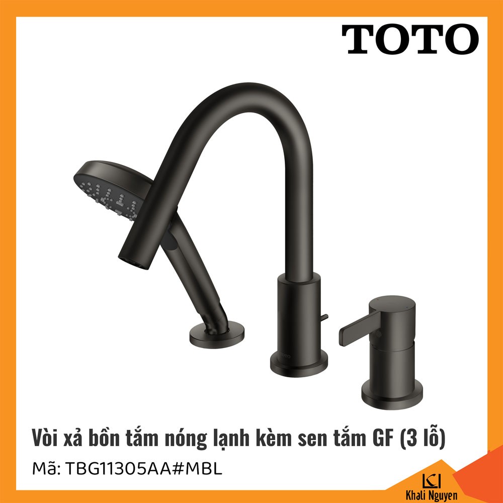 Vòi xả bồn tắm TOTO 3 lỗ  TBG11305AA#MBL