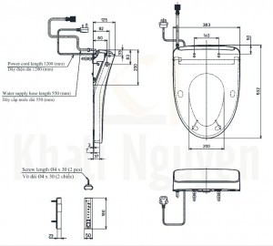 Bản Vẽ Nắp Rửa Điện Tử Washlet TOTO TCF4911Z (W11)