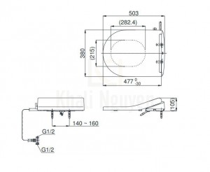 Bản Vẽ Nắp Rửa Cơ Ecowasher TOTO TCW09S (E5)