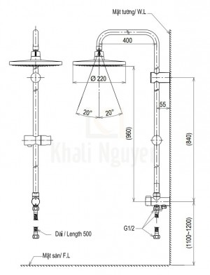 Bản Vẽ Sen Cây TOTO TVSM104NSR/DM907CS