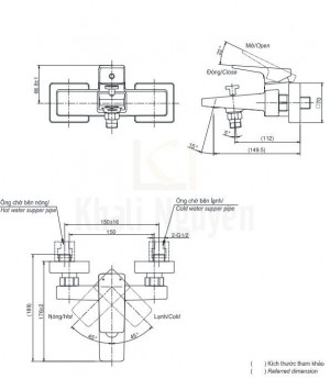 Bản Vẽ Sen Tắm TOTO TVSM110RUR/DGH104ZR Nóng Lạnh