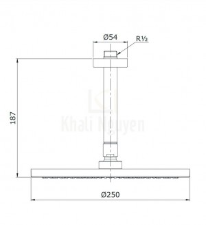 Bản Vẽ Bát Sen TOTO TX491SN Gắn Tường