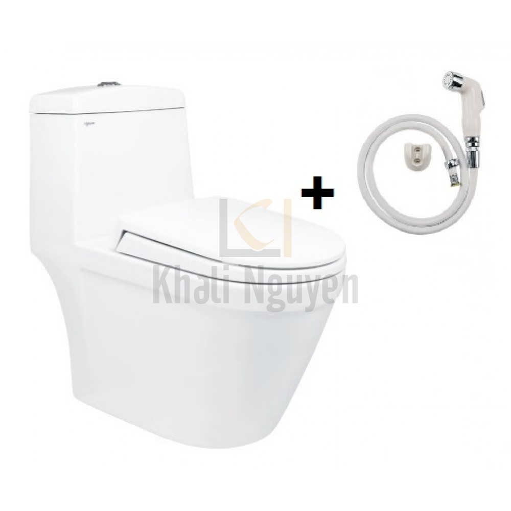 Bồn Cầu Viglacera V35 Nắp Êm V86 + Vòi Xịt VG826