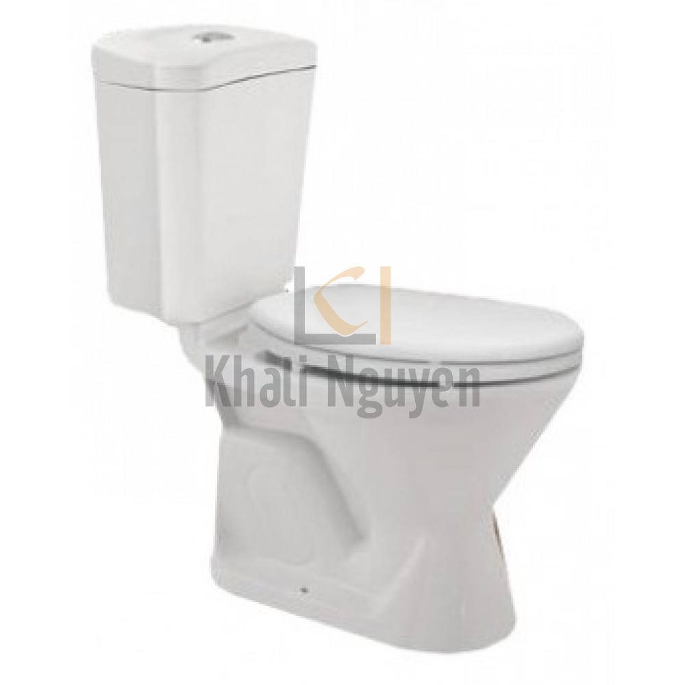 Bồn Cầu Viglacera VI66 2 Khối Nắp Êm Kèm Lavabo VTL2