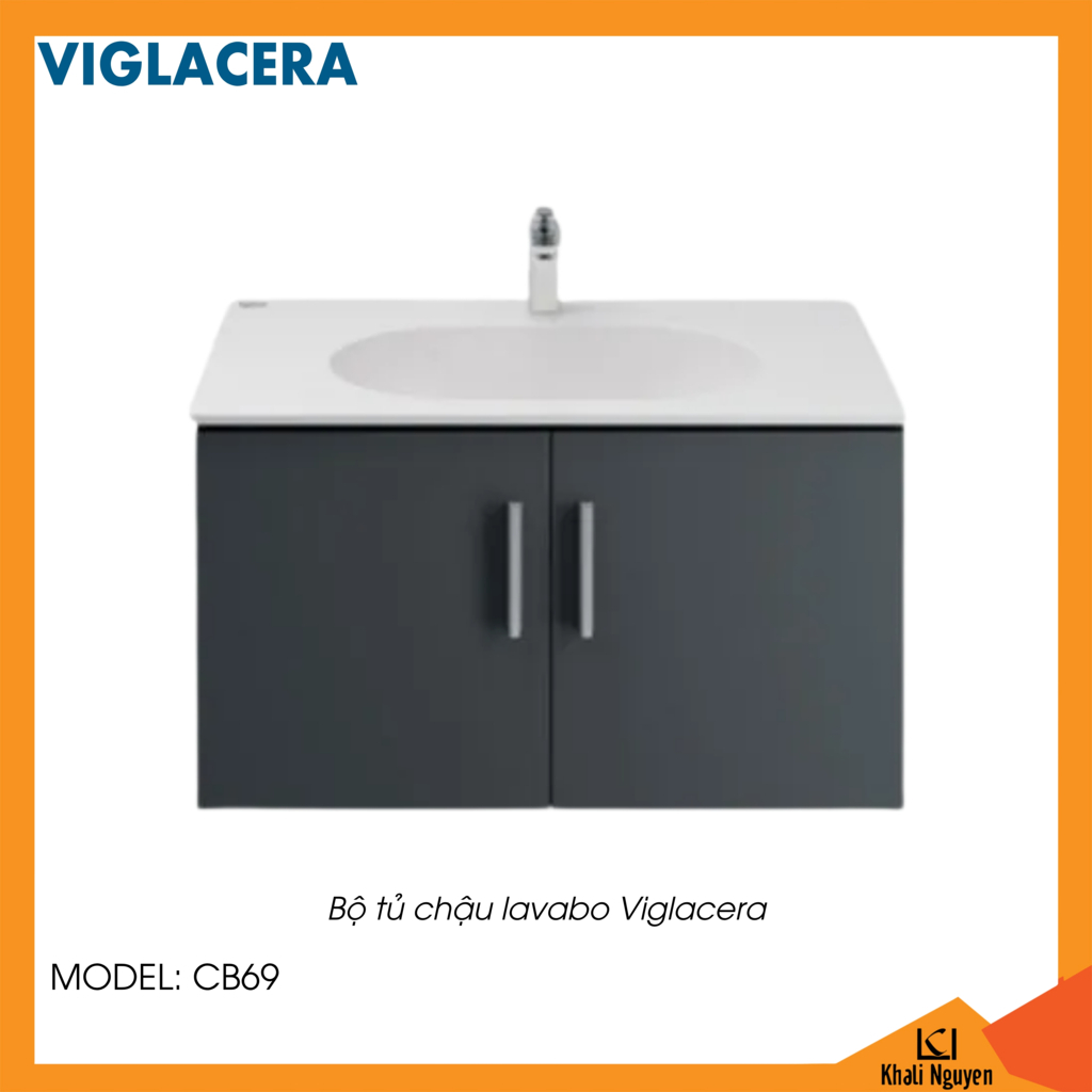 Bộ tủ chậu lavabo Viglacera CB69