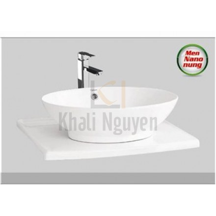 Mặt Bàn Sứ Viglacera BS875 Đặt Chậu Lavabo