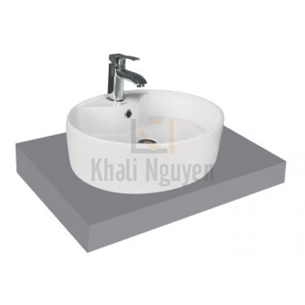 Chậu Rửa Mặt Lavabo Viglacera CD19 Đặt Bàn Đá