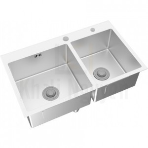 Chậu Bếp Inox Viglacera Platinum P.63.350 2 Hộc