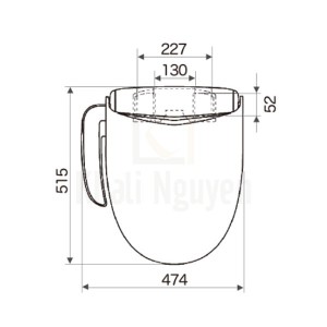Bản Vẽ Nắp Rửa Điện Tử Panasonic
