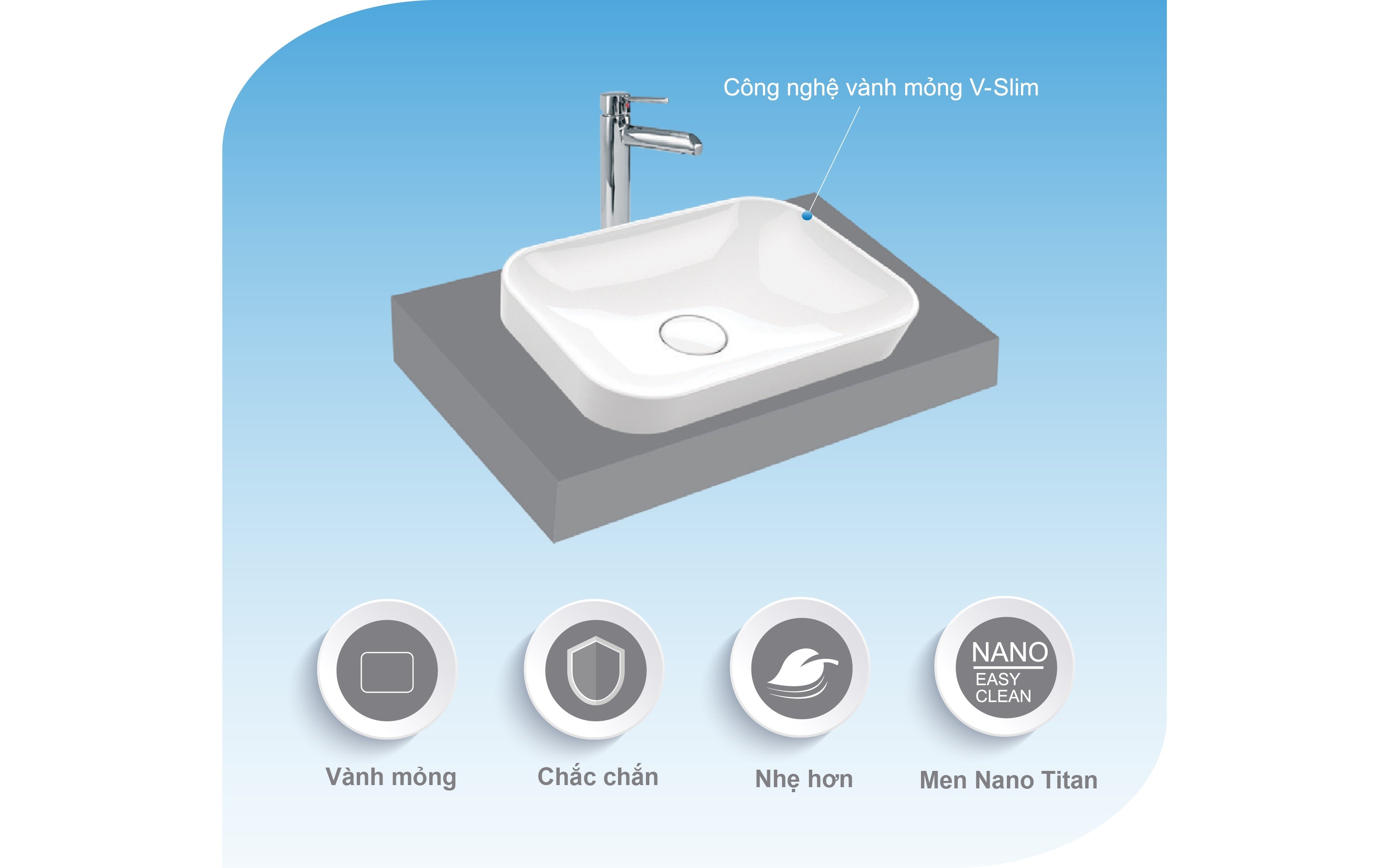 Chậu Rửa Lavabo Viglacera V27